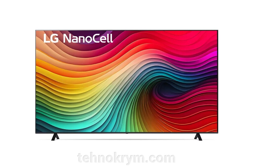 Smart телевизор LG 43NANO80T6A, Ultra HD, черный, webOS 24 от компании Интернет-магазин "Технокрым" по продаже телевизоров и бытовой техники - фото 1