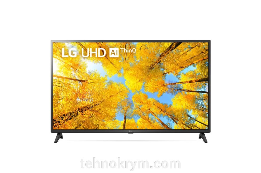 Smart телевизор LG 43UQ75006LF, Ultra HD, черный, webOS 22 ##от компании## Интернет-магазин "Технокрым" по продаже телевизоров и бытовой техники - ##фото## 1