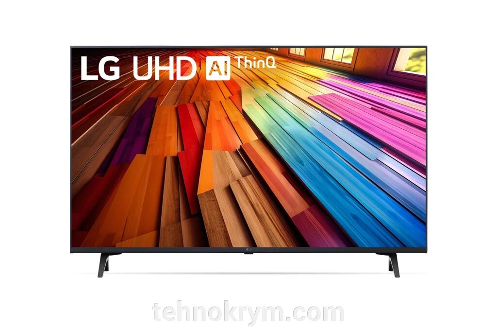 Smart телевизор LG 43UT80006LA, Ultra HD, черный, webOS 24 от компании Интернет-магазин "Технокрым" по продаже телевизоров и бытовой техники - фото 1