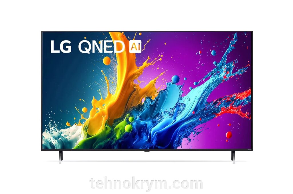 Smart телевизор LG 50QNED80T6A, Ultra HD, черный, webOS 24 от компании Интернет-магазин "Технокрым" по продаже телевизоров и бытовой техники - фото 1