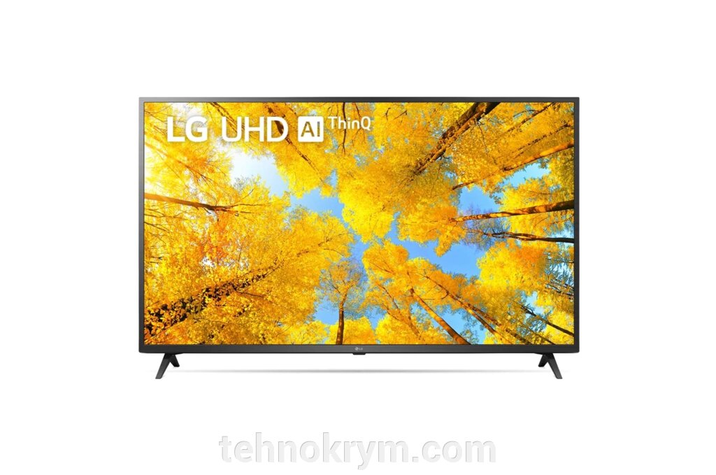 Smart телевизор LG 55UQ76009LС, Ultra HD, черный, webOS 22 от компании Интернет-магазин "Технокрым" по продаже телевизоров и бытовой техники - фото 1