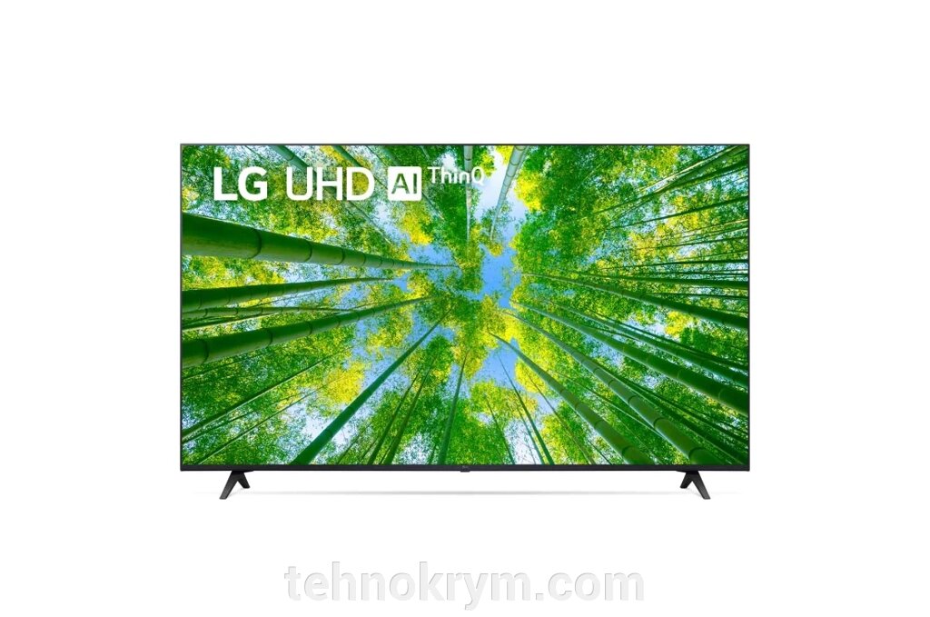 Smart телевизор LG 55UQ80001LA, Ultra HD, черный, webOS 22 от компании Интернет-магазин "Технокрым" по продаже телевизоров и бытовой техники - фото 1