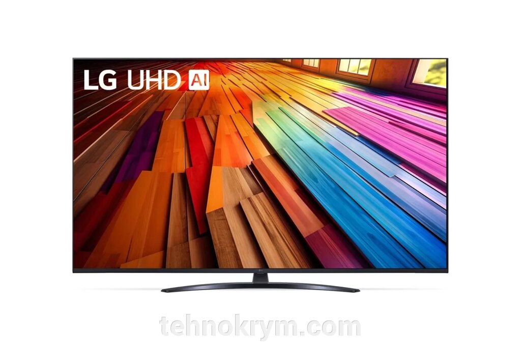 Smart телевизор LG 65UT81006LA, Ultra HD, черный, webOS 24 от компании Интернет-магазин "Технокрым" по продаже телевизоров и бытовой техники - фото 1