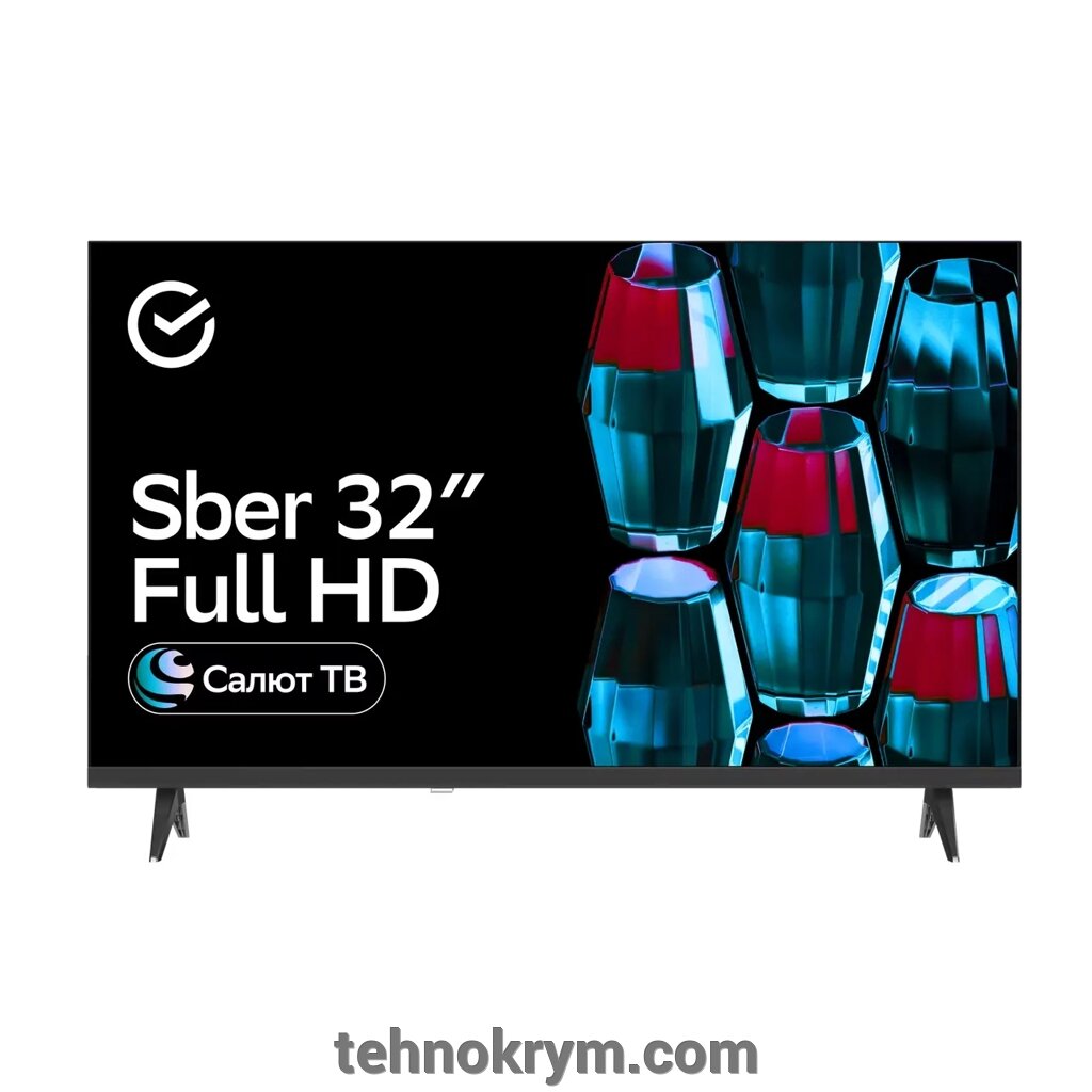 Smart телевизор Sber SDX 32F2126, ОС Салют от компании Интернет-магазин "Технокрым" по продаже телевизоров и бытовой техники - фото 1