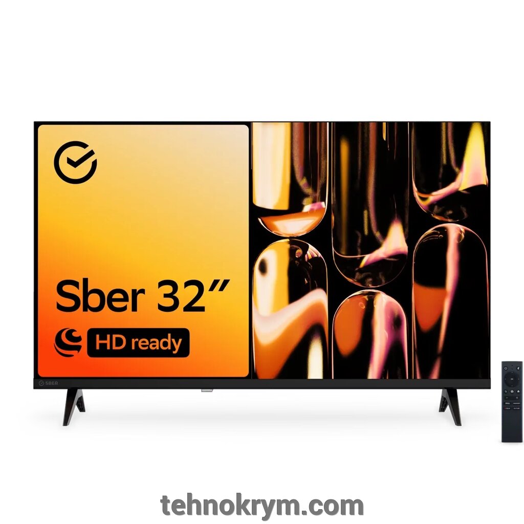 Smart телевизор Sber SDX-32H2120B, ОС Салют от компании Интернет-магазин "Технокрым" по продаже телевизоров и бытовой техники - фото 1