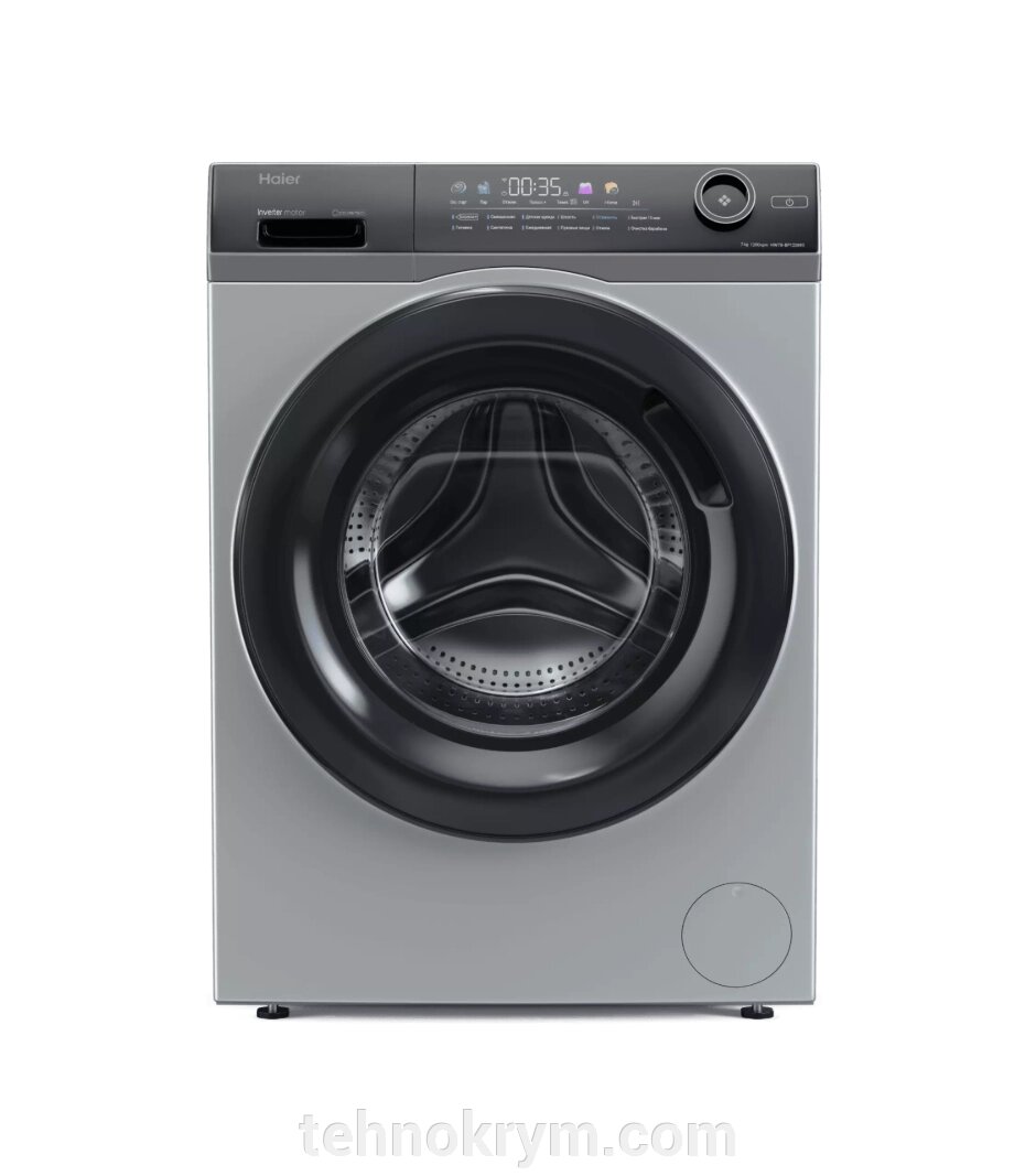 Стиральная машина Haier HW70-BP12269S, инверторный мотор, стирка с паром, загрузка 7 кг от компании Интернет-магазин "Технокрым" по продаже телевизоров и бытовой техники - фото 1