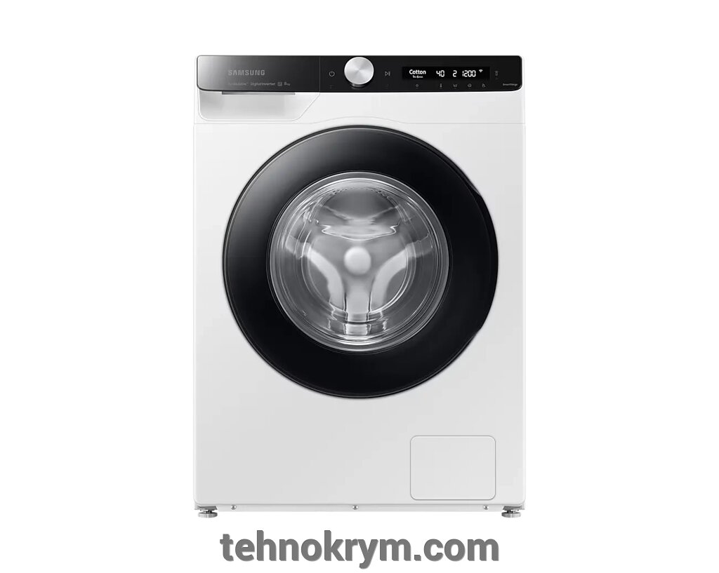 Стиральная машина Samsung WW80AG6S28AELP, инверторный мотор, генератор Eco Bubble, загрузка 8 кг от компании Интернет-магазин "Технокрым" по продаже телевизоров и бытовой техники - фото 1