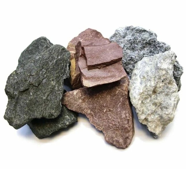 Камень для бани Микс, 30 кг, коробка (талькохлорит, дунит, кварцит) от компании ProPechi - фото 1