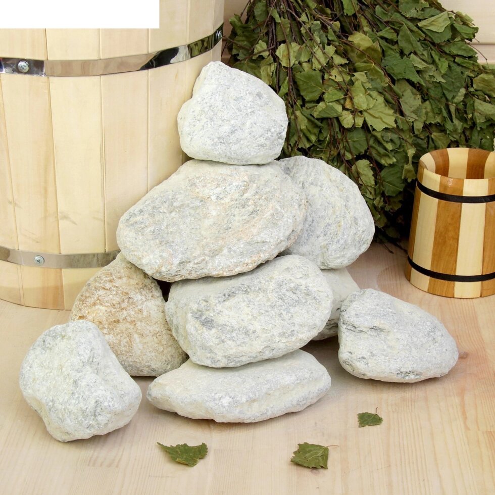 Камень для бани Талькохлорит шлифованный, 20 кг от компании ProPechi - фото 1