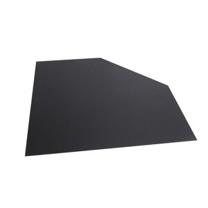 Лист напольный угловой BLACK (1000*1000*0,5мм) (Везувий)