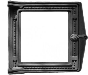 Дверца чугунная топочная ДТ-4С, 291*296 мм, со стеклом, Рубцовск