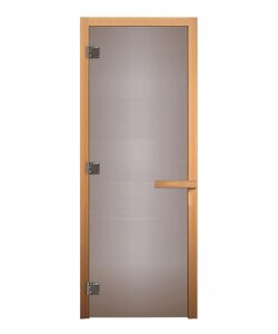 Дверь стеклянная Сатин Матовая 1800х700 (8мм, 3 петли 716 CR) (ОСИНА) Везувий