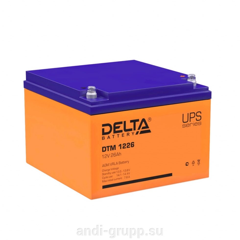 Аккумуляторная батарея Delta DTM 1212 (12V /12Ah) от компании Производственная компания «АНДИ Групп» - фото 1