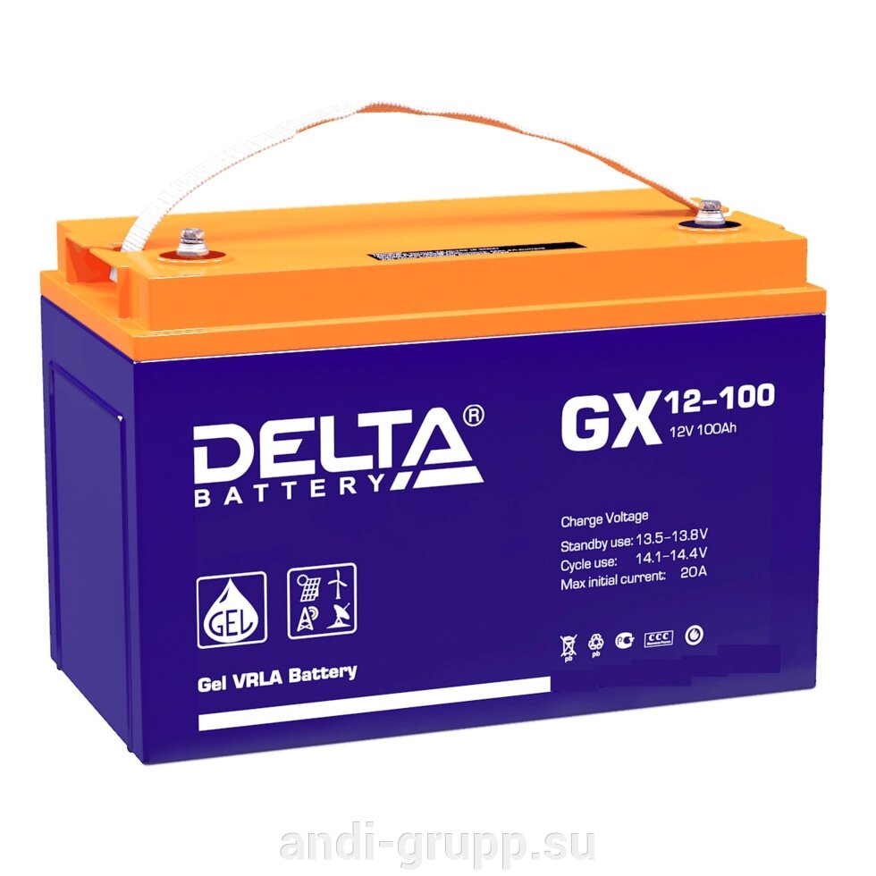 Аккумуляторная батарея Delta GX 12-200 (12V / 200Ah) от компании Производственная компания «АНДИ Групп» - фото 1