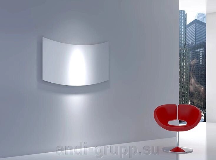 Дизайнерские радиаторы «Волна» M-605/0,60 зеркальные от компании Производственная компания «АНДИ Групп» - фото 1