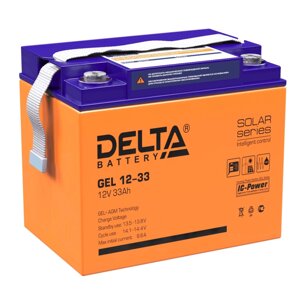 Аккумуляторная батарея Delta GEL 12-33 (12V / 33Ah) в Москве от компании Производственная компания «АНДИ Групп»