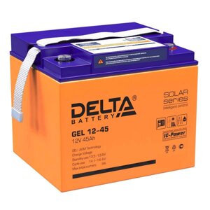 Аккумуляторная батарея Delta GEL 12-45 (12V / 45Ah) в Москве от компании Производственная компания «АНДИ Групп»