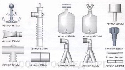 Дополнительные принадлежности (загубник, т-образная крышка, переходник, т-образный соединитель) Переходник, обе стороны от компании ООО «ПРОФМЕДТОРГ» - фото 4