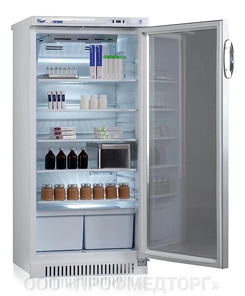 Холодильник фармацевтический ХФ-250-3"ПОЗИС" со стеклянной дверью и замком (250 л) от компании ООО «ПРОФМЕДТОРГ» - фото 1