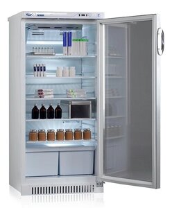 Холодильник фармацевтический ХФ-250-3 "ПОЗИС" со стеклянной дверью и замком (250 л)
