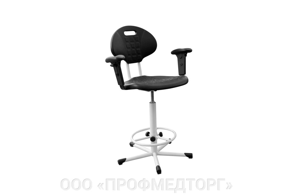 Кресло промышленное, полиуретан с подлокотниками КР10-2 от компании ООО «ПРОФМЕДТОРГ» - фото 1