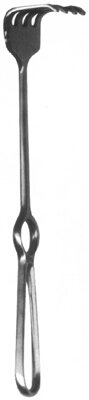 Крючок хирургический Крючок хирургический тупой четырехзубый №3, длина 220 мм от компании ООО «ПРОФМЕДТОРГ» - фото 1