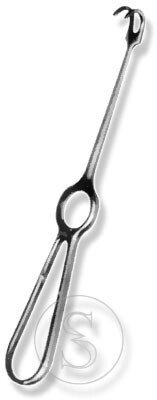 Крючок хирургический Крючок хирургический тупой двухзубый, длина 200 мм от компании ООО «ПРОФМЕДТОРГ» - фото 1
