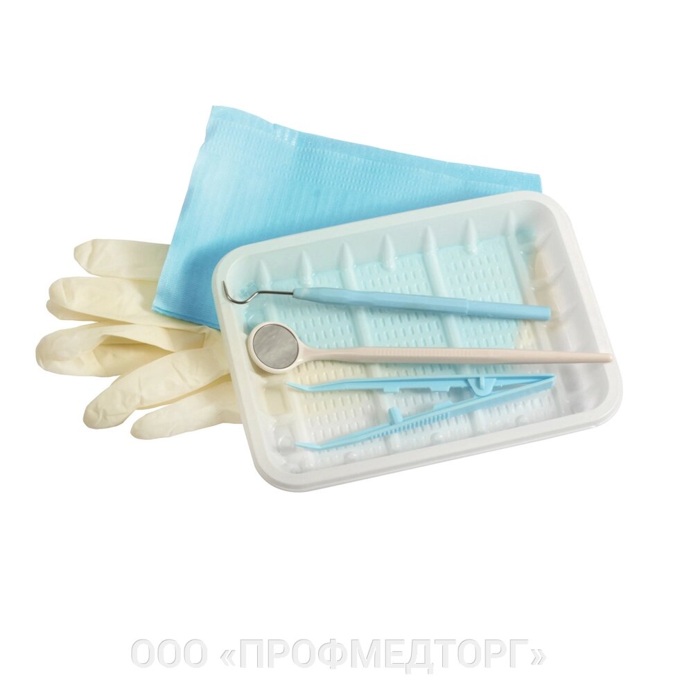 Набор стоматологический одноразовый стерильный "ЕваДент" тип 1 от компании ООО «ПРОФМЕДТОРГ» - фото 1