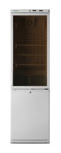Холодильник комбинированный лабораторный ХЛ-340-1 (дверца тонированное стекло + металл)