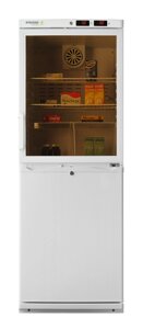 Холодильник фармацевтический двухкамерный ХФД-280 (дверца тонированное стекло + металл)