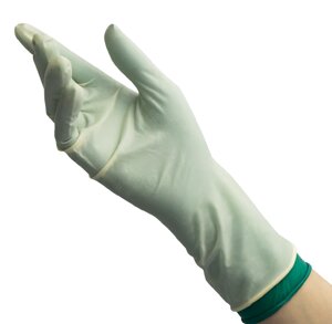 Перчатки латексные хирургические BENOVY Sterile Latex PI с индикацией прокола, размер 9
