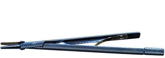 Лезвиедержатель прямой, изогнутый под углом по Кастровьехо 120мм,95 мм, титановый - обзор