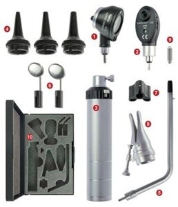 Диагностический набор Бейсик С10 / Е10 (офтальмоскоп 1 апертура и отоскоп с принадлежностями)