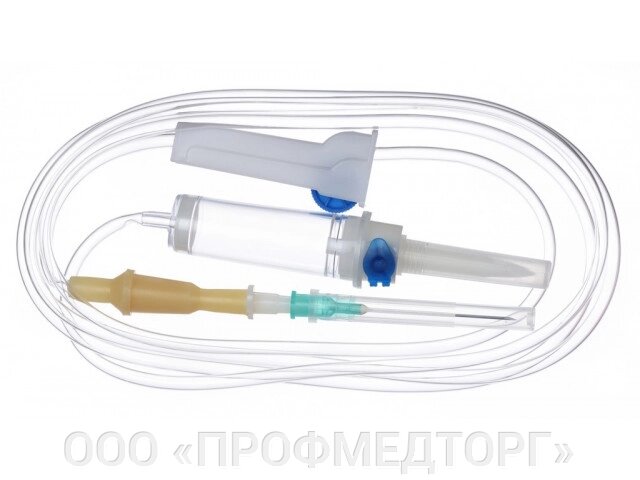 Система для вливания инфузионных растворов с пластиковым шипом от компании ООО «ПРОФМЕДТОРГ» - фото 1