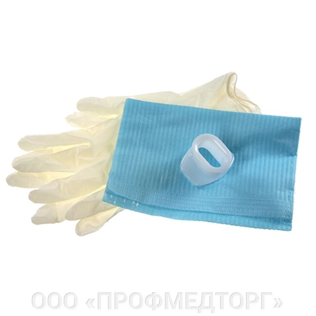 Загубник для эндоскопии с салфеткой и перчатками стерильный, уп. 180 шт. от компании ООО «ПРОФМЕДТОРГ» - фото 1