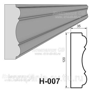 Наличники фасада фасадный декор лепнина из пенопласта (пенополистирола) Н-007