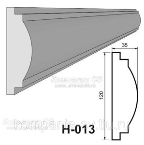 Наличники фасада фасадный декор лепнина из пенопласта (пенополистирола) Н-013