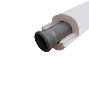 Теплоизоляция для труб D50 мм канализации ПВХ 50/40 утеплитель для труб скорлупа из пенопласта