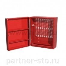 03.001S-3000 FERRUM Шкаф настенный серии «Стандарт», один ящик, красный цвет от компании Партнёр-СТО - оборудование и инструмент для автосервиса и шиномонтажа. - фото 1