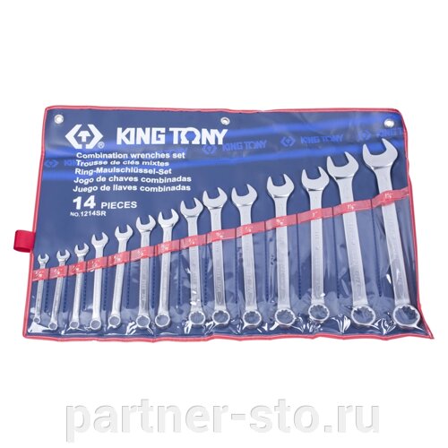 1214SR KING TONY Набор комбинированных ключей, 5/16"1-1/4", 14 предметов