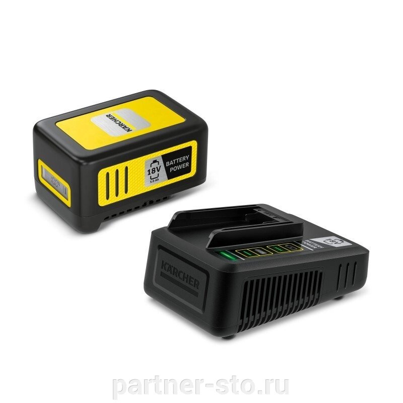 2.445-063.0 Karcher Комплект аккумулятора Starter Kit Battery Power 18/50 от компании Партнёр-СТО - оборудование и инструмент для автосервиса и шиномонтажа. - фото 1