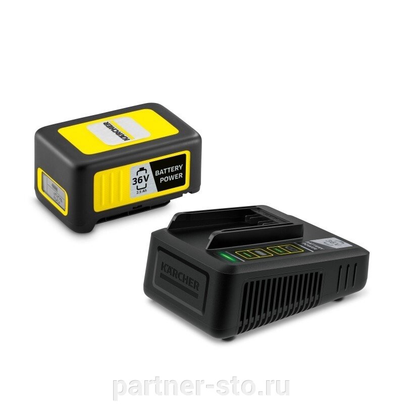 2.445-064.0 Karcher Комплект аккумулятора Starter Kit Battery Power 36/25 от компании Партнёр-СТО - оборудование и инструмент для автосервиса и шиномонтажа. - фото 1