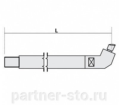 31066 Нижнее плечо наклонное O 40 х 800мм для серии SG 36-42 от компании Партнёр-СТО - оборудование и инструмент для автосервиса и шиномонтажа. - фото 1