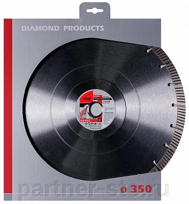 31350-4 FUBAG Алмазный отрезной диск Stein Extra D350 мм/ 25.4 мм по камню от компании Партнёр-СТО - оборудование и инструмент для автосервиса и шиномонтажа. - фото 1