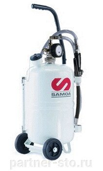 324010 SAMOA Накачиваемый маслораздатчик с расходомером, 25 л от компании Партнёр-СТО - оборудование и инструмент для автосервиса и шиномонтажа. - фото 1