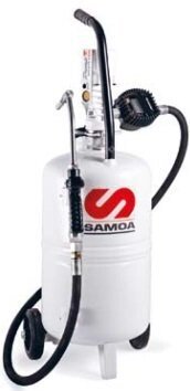 327020 SAMOA Пневматический маслораздатчик с расходомером, 25 л от компании Партнёр-СТО - оборудование и инструмент для автосервиса и шиномонтажа. - фото 1