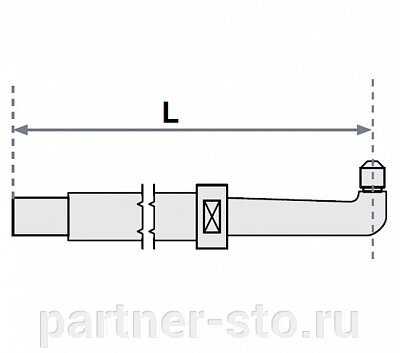 38926 FUBAG Нижнее плечо прямое O 22 х 125мм для серии SG 4-6 от компании Партнёр-СТО - оборудование и инструмент для автосервиса и шиномонтажа. - фото 1