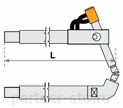 38930 FUBAG Верхнее плечо наклонное O 22 х 125мм для серии SG 4-6 от компании Партнёр-СТО - оборудование и инструмент для автосервиса и шиномонтажа. - фото 1