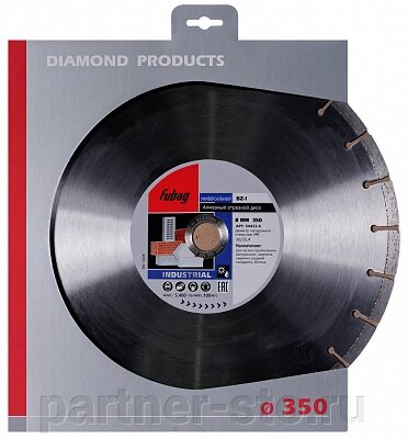 54422-6 FUBAG Алмазный отрезной диск BZ-I D350 мм/ 30-25.4 мм от компании Партнёр-СТО - оборудование и инструмент для автосервиса и шиномонтажа. - фото 1