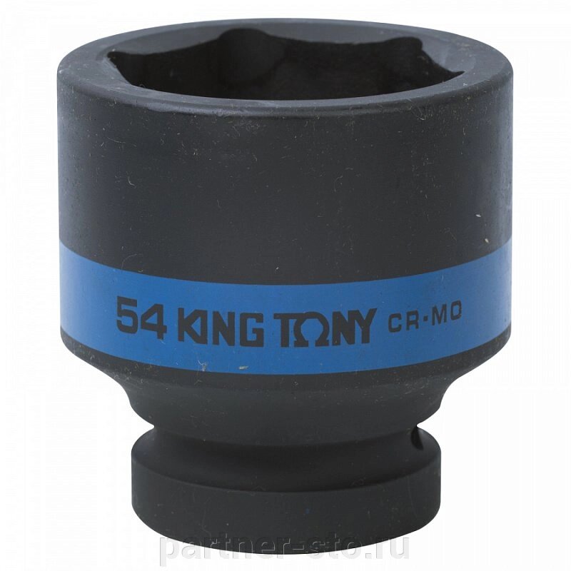 853554M KING TONY Головка торцевая ударная шестигранная 1", 54 мм от компании Партнёр-СТО - оборудование и инструмент для автосервиса и шиномонтажа. - фото 1
